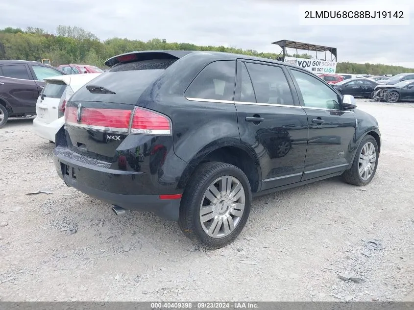 2LMDU68C88BJ19142 2008 Lincoln Mkx