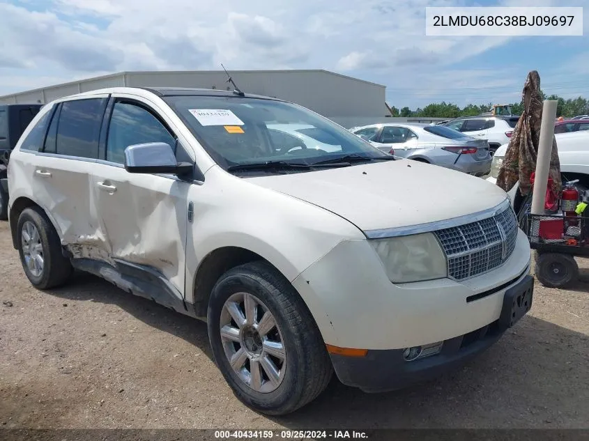 2008 Lincoln Mkx VIN: 2LMDU68C38BJ09697 Lot: 40434159