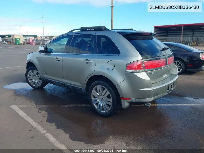 2LMDU68CX8BJ36430 2008 Lincoln Mkx