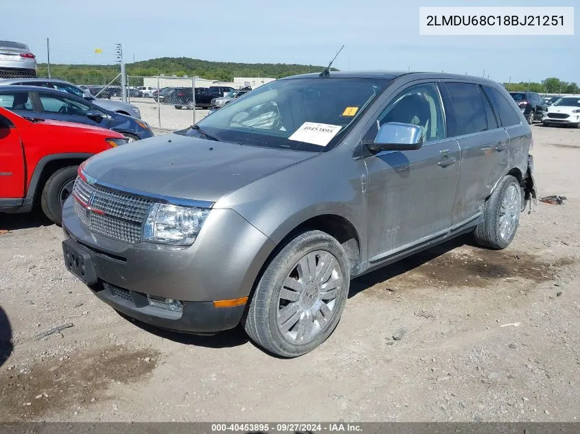 2LMDU68C18BJ21251 2008 Lincoln Mkx