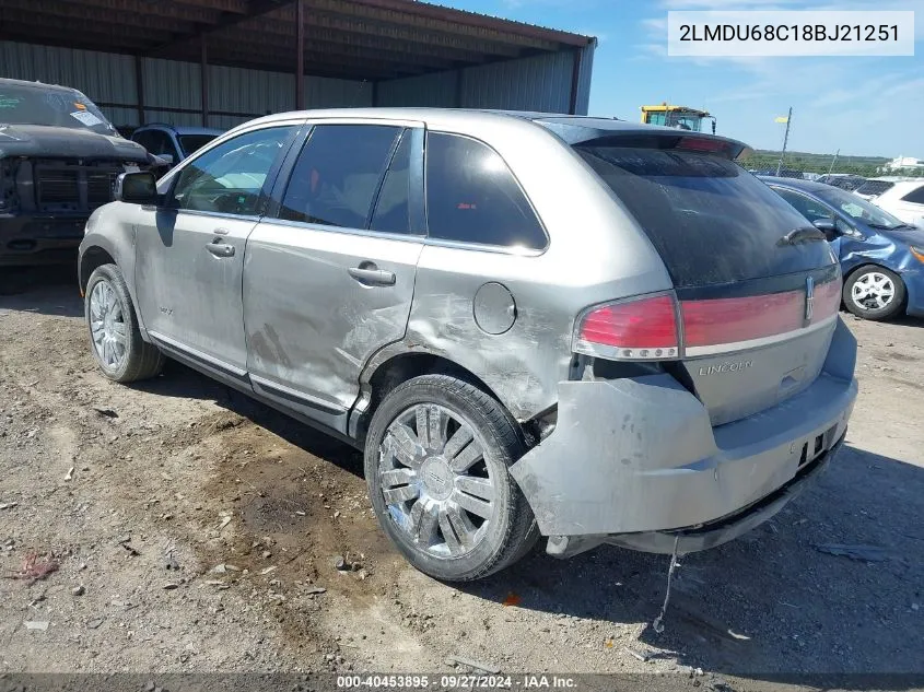 2LMDU68C18BJ21251 2008 Lincoln Mkx