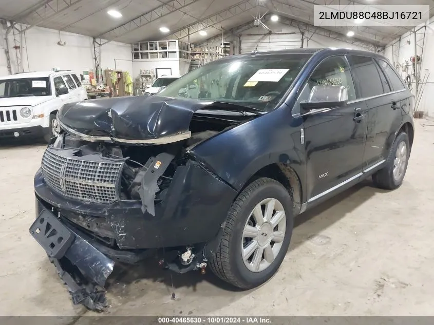 2LMDU88C48BJ16721 2008 Lincoln Mkx