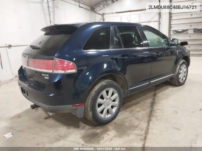 2LMDU88C48BJ16721 2008 Lincoln Mkx