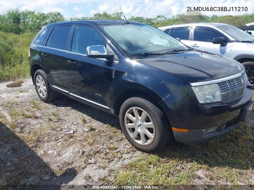 2008 Lincoln Mkx VIN: 2LMDU68C38BJ11210 Lot: 40493543