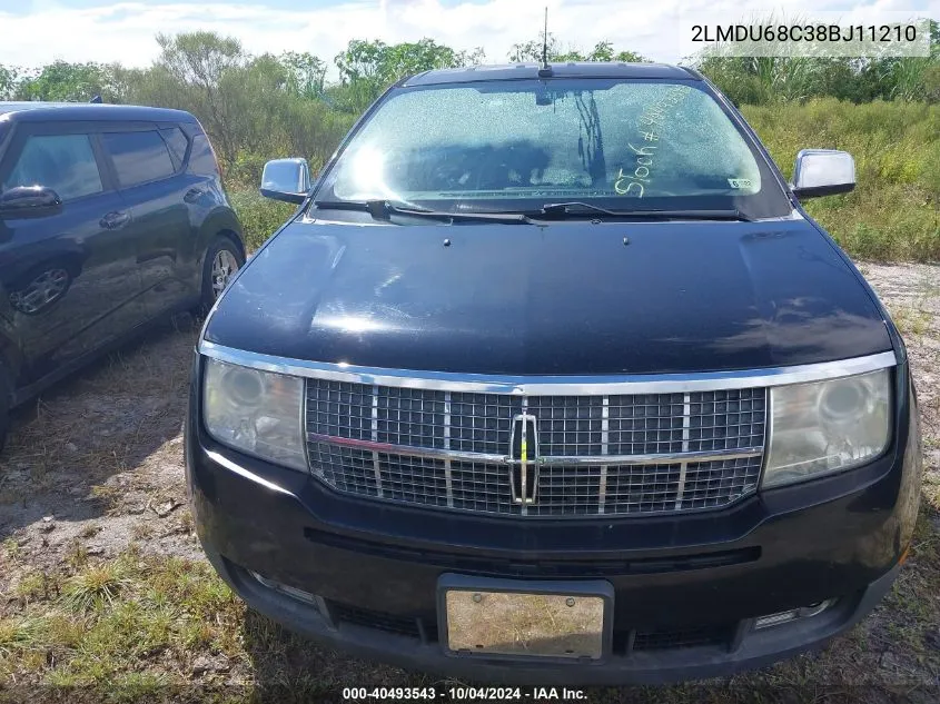 2008 Lincoln Mkx VIN: 2LMDU68C38BJ11210 Lot: 40493543