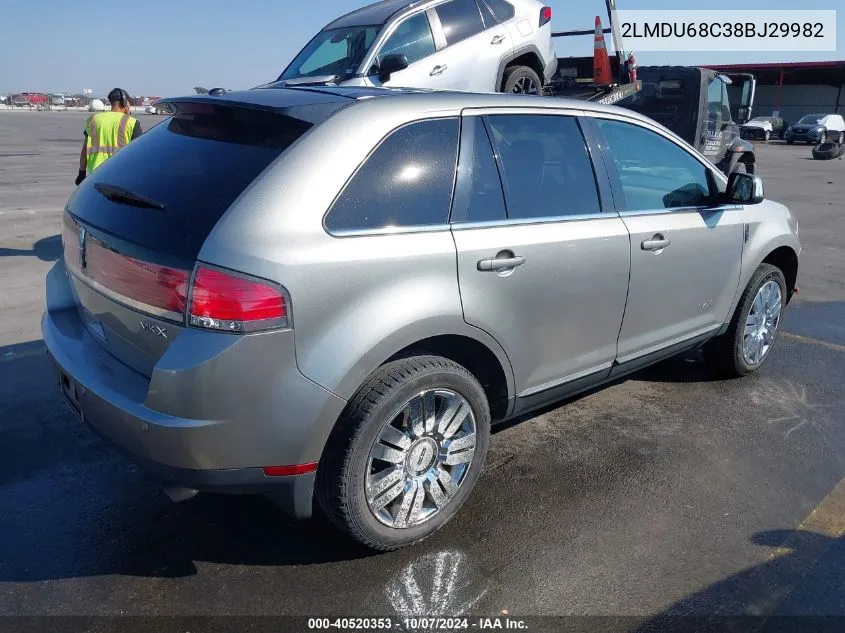 2008 Lincoln Mkx VIN: 2LMDU68C38BJ29982 Lot: 40520353