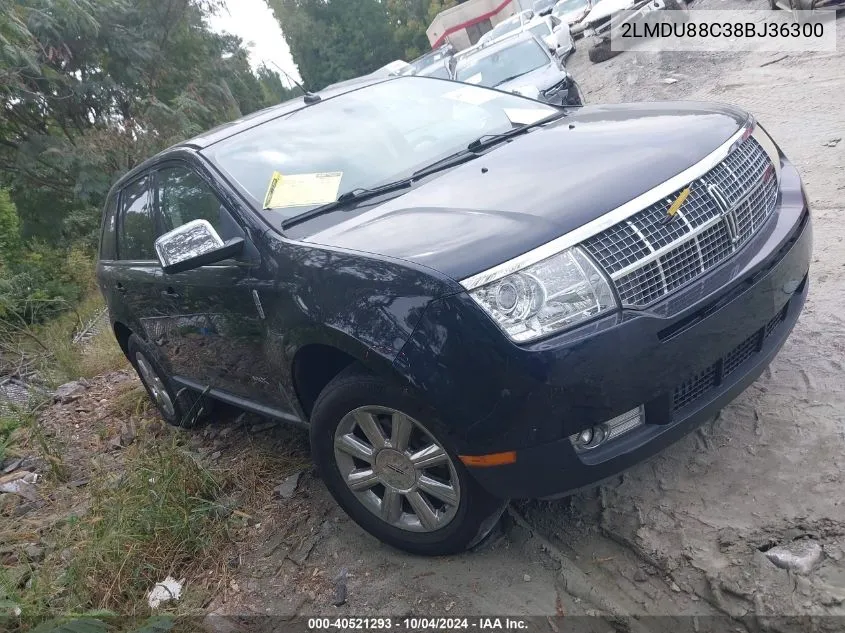 2008 Lincoln Mkx VIN: 2LMDU88C38BJ36300 Lot: 40521293