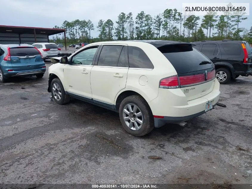 2008 Lincoln Mkx VIN: 2LMDU68C08BJ16459 Lot: 40530141