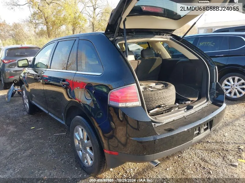 2008 Lincoln Mkx VIN: 2LMDU68C58BJ24055 Lot: 40698959