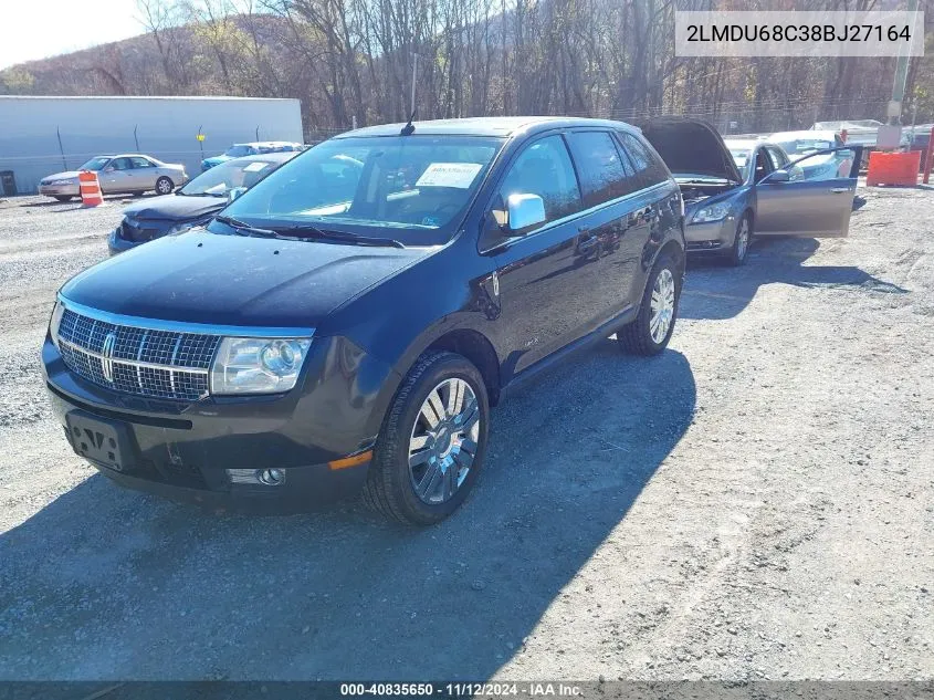 2008 Lincoln Mkx VIN: 2LMDU68C38BJ27164 Lot: 40835650