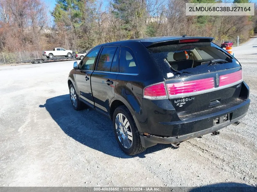 2008 Lincoln Mkx VIN: 2LMDU68C38BJ27164 Lot: 40835650