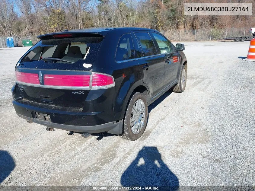 2008 Lincoln Mkx VIN: 2LMDU68C38BJ27164 Lot: 40835650