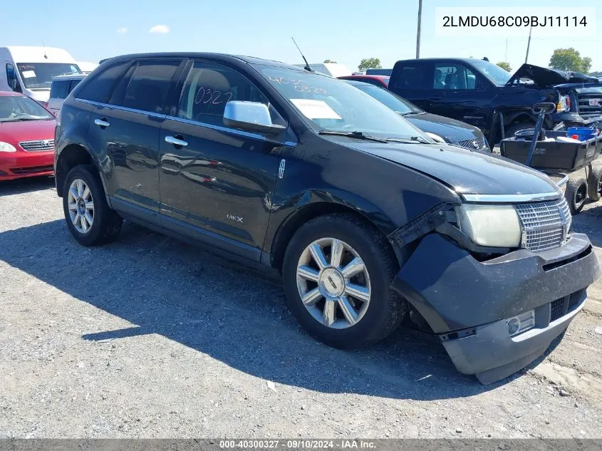 2009 Lincoln Mkx VIN: 2LMDU68C09BJ11114 Lot: 40300327