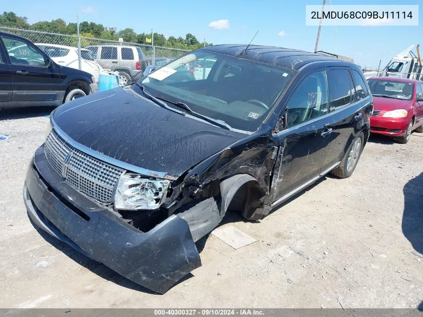 2LMDU68C09BJ11114 2009 Lincoln Mkx