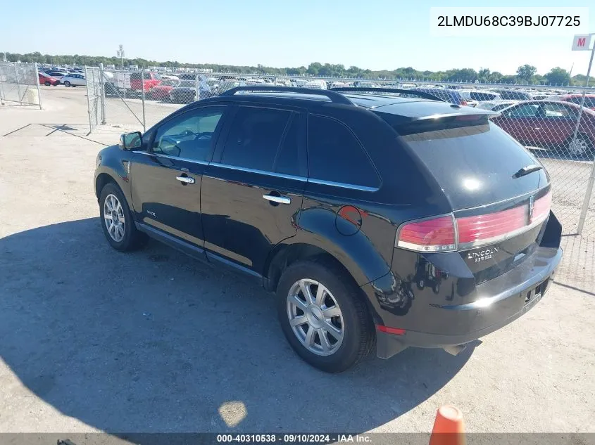 2LMDU68C39BJ07725 2009 Lincoln Mkx