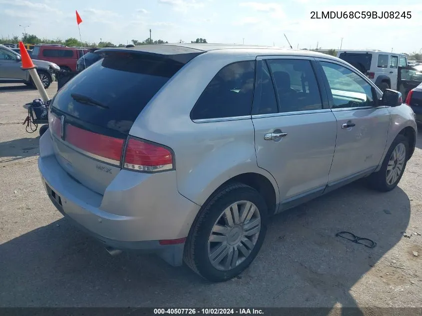 2009 Lincoln Mkx VIN: 2LMDU68C59BJ08245 Lot: 40507726