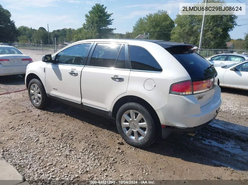 2009 Lincoln Mkx VIN: 2LMDU68C29BJ08624 Lot: 40521200