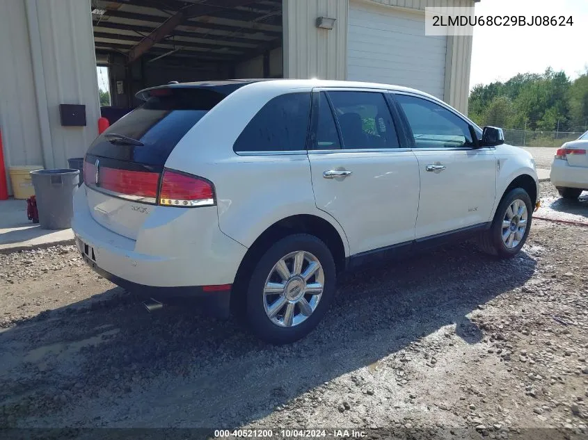 2009 Lincoln Mkx VIN: 2LMDU68C29BJ08624 Lot: 40521200