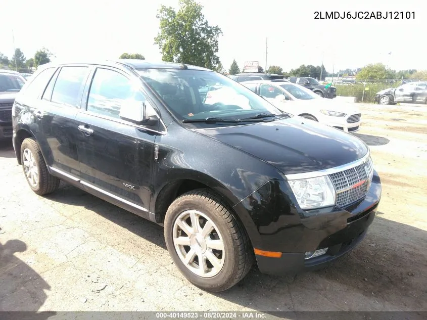 2010 Lincoln Mkx VIN: 2LMDJ6JC2ABJ12101 Lot: 40149523