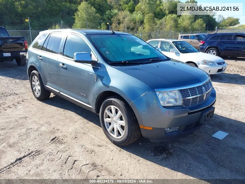 2010 Lincoln Mkx VIN: 2LMDJ8JC5ABJ24156 Lot: 40234376