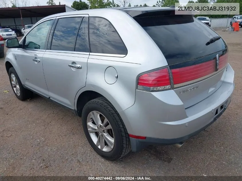 2LMDJ8JC3ABJ31932 2010 Lincoln Mkx