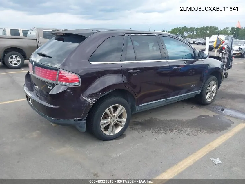 2LMDJ8JCXABJ11841 2010 Lincoln Mkx