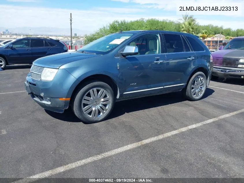 2010 Lincoln Mkx VIN: 2LMDJ8JC1ABJ23313 Lot: 40374652