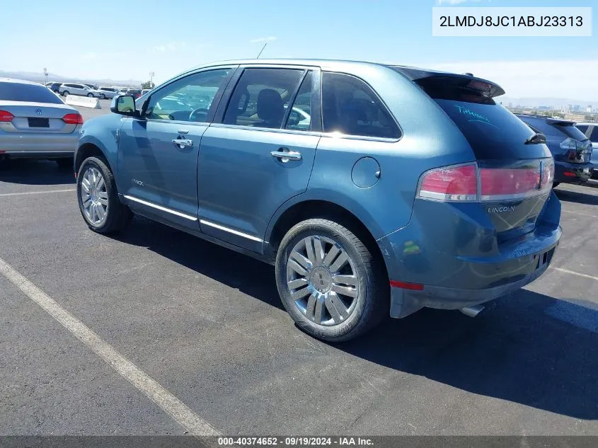 2010 Lincoln Mkx VIN: 2LMDJ8JC1ABJ23313 Lot: 40374652