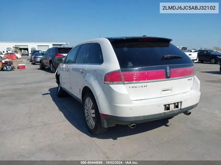 2010 Lincoln Mkx VIN: 2LMDJ6JC5ABJ32102 Lot: 40444589