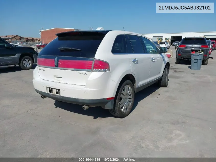 2010 Lincoln Mkx VIN: 2LMDJ6JC5ABJ32102 Lot: 40444589