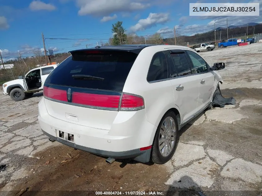 2010 Lincoln Mkx VIN: 2LMDJ8JC2ABJ30254 Lot: 40804724