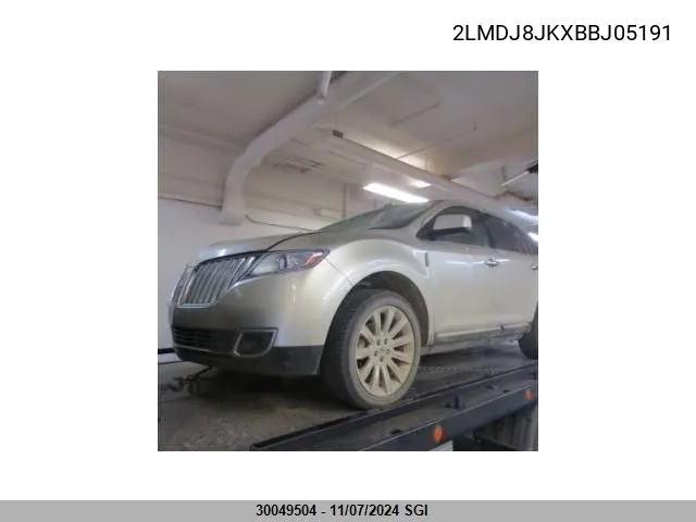 2011 Lincoln Mkx VIN: 2LMDJ8JKXBBJ05191 Lot: 30049504