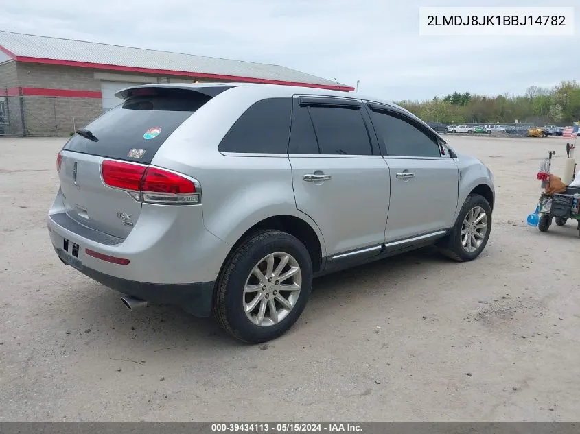 2LMDJ8JK1BBJ14782 2011 Lincoln Mkx