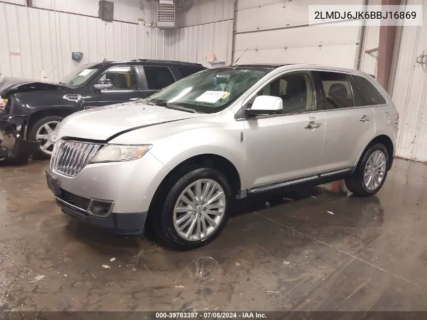 2LMDJ6JK6BBJ16869 2011 Lincoln Mkx