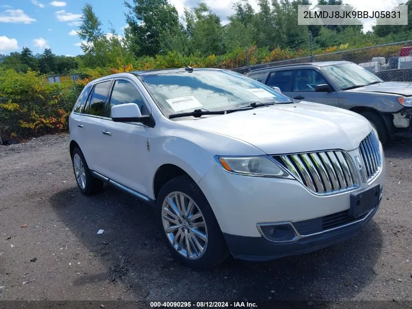 2LMDJ8JK9BBJ05831 2011 Lincoln Mkx