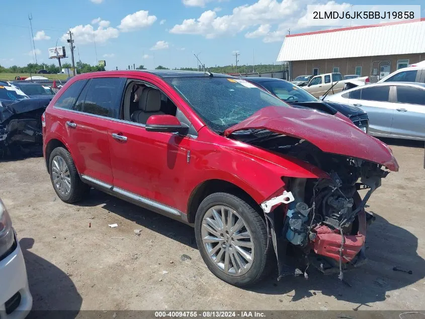 2LMDJ6JK5BBJ19858 2011 Lincoln Mkx