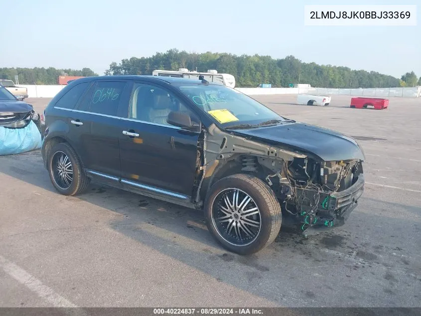 2011 Lincoln Mkx VIN: 2LMDJ8JK0BBJ33369 Lot: 40224837