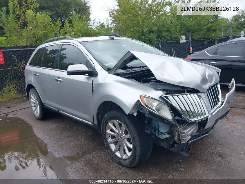 2LMDJ6JK3BBJ26128 2011 Lincoln Mkx