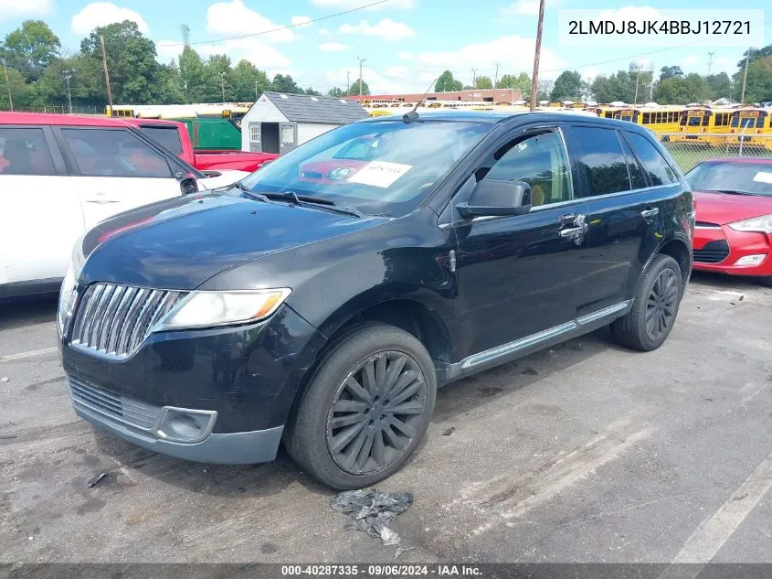 2LMDJ8JK4BBJ12721 2011 Lincoln Mkx