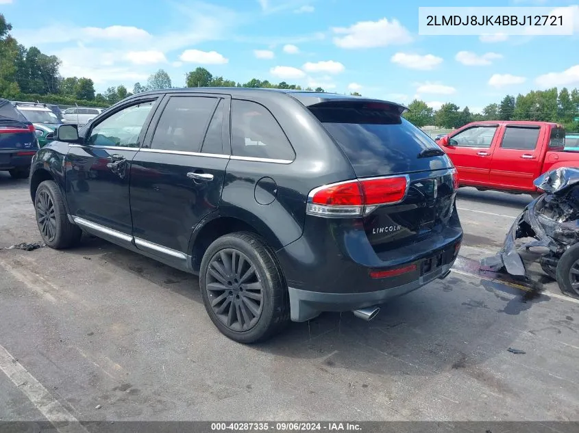 2LMDJ8JK4BBJ12721 2011 Lincoln Mkx