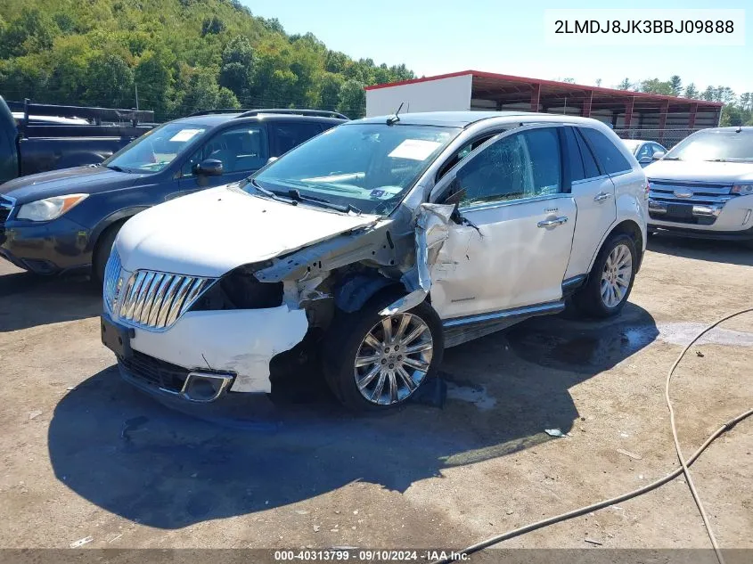 2LMDJ8JK3BBJ09888 2011 Lincoln Mkx