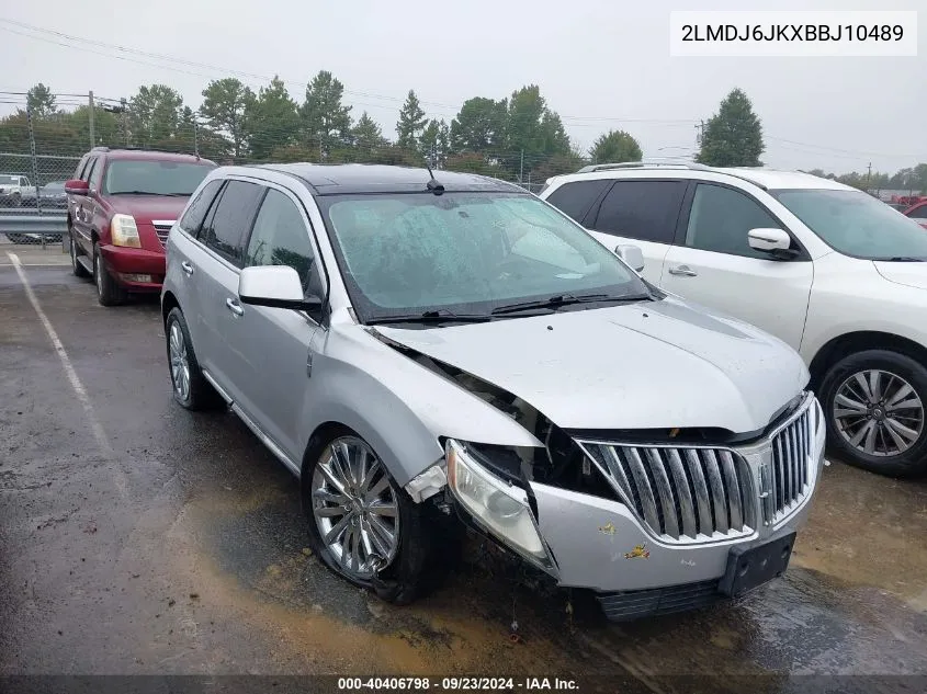 2011 Lincoln Mkx VIN: 2LMDJ6JKXBBJ10489 Lot: 40406798