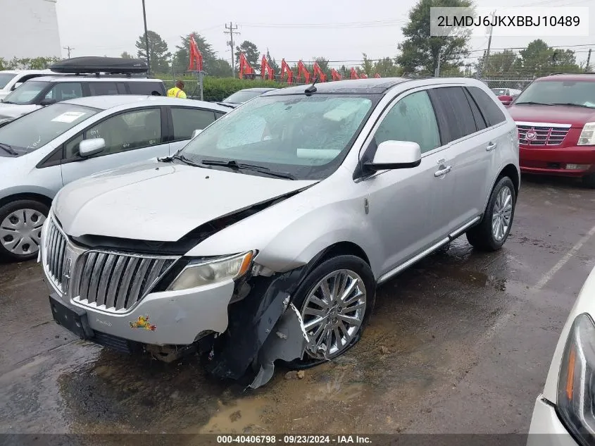 2011 Lincoln Mkx VIN: 2LMDJ6JKXBBJ10489 Lot: 40406798