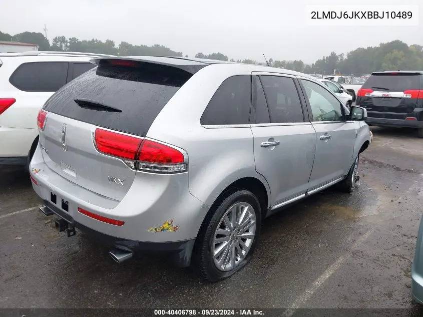 2011 Lincoln Mkx VIN: 2LMDJ6JKXBBJ10489 Lot: 40406798