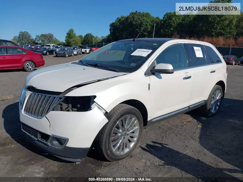 2012 Lincoln Mkx VIN: 2LMDJ8JK5CBL18079 Lot: 40268890