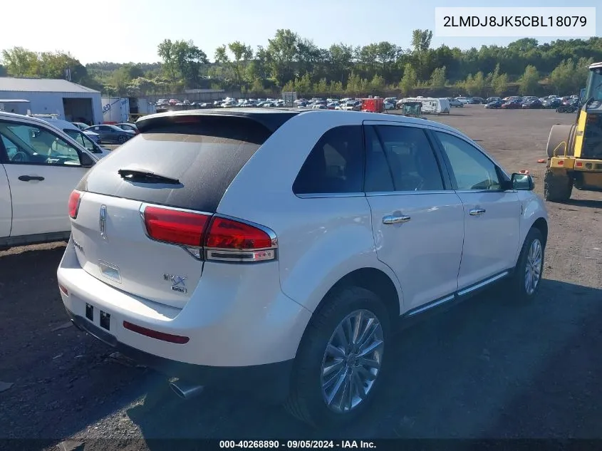 2012 Lincoln Mkx VIN: 2LMDJ8JK5CBL18079 Lot: 40268890