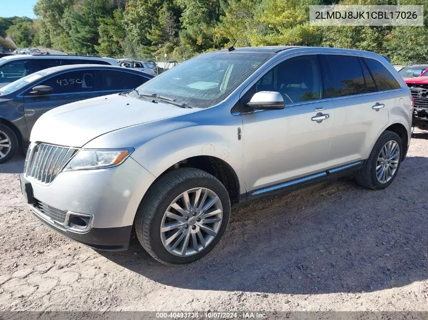 2012 Lincoln Mkx VIN: 2LMDJ8JK1CBL17026 Lot: 40493735