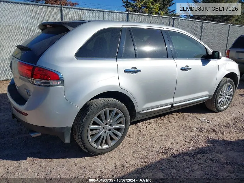 2012 Lincoln Mkx VIN: 2LMDJ8JK1CBL17026 Lot: 40493735