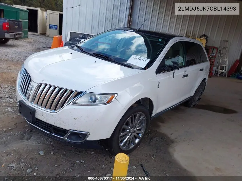 2LMDJ6JK7CBL14393 2012 Lincoln Mkx