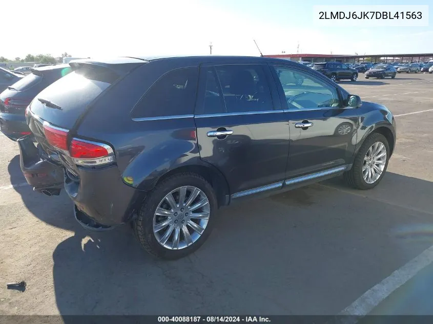 2013 Lincoln Mkx VIN: 2LMDJ6JK7DBL41563 Lot: 40088187